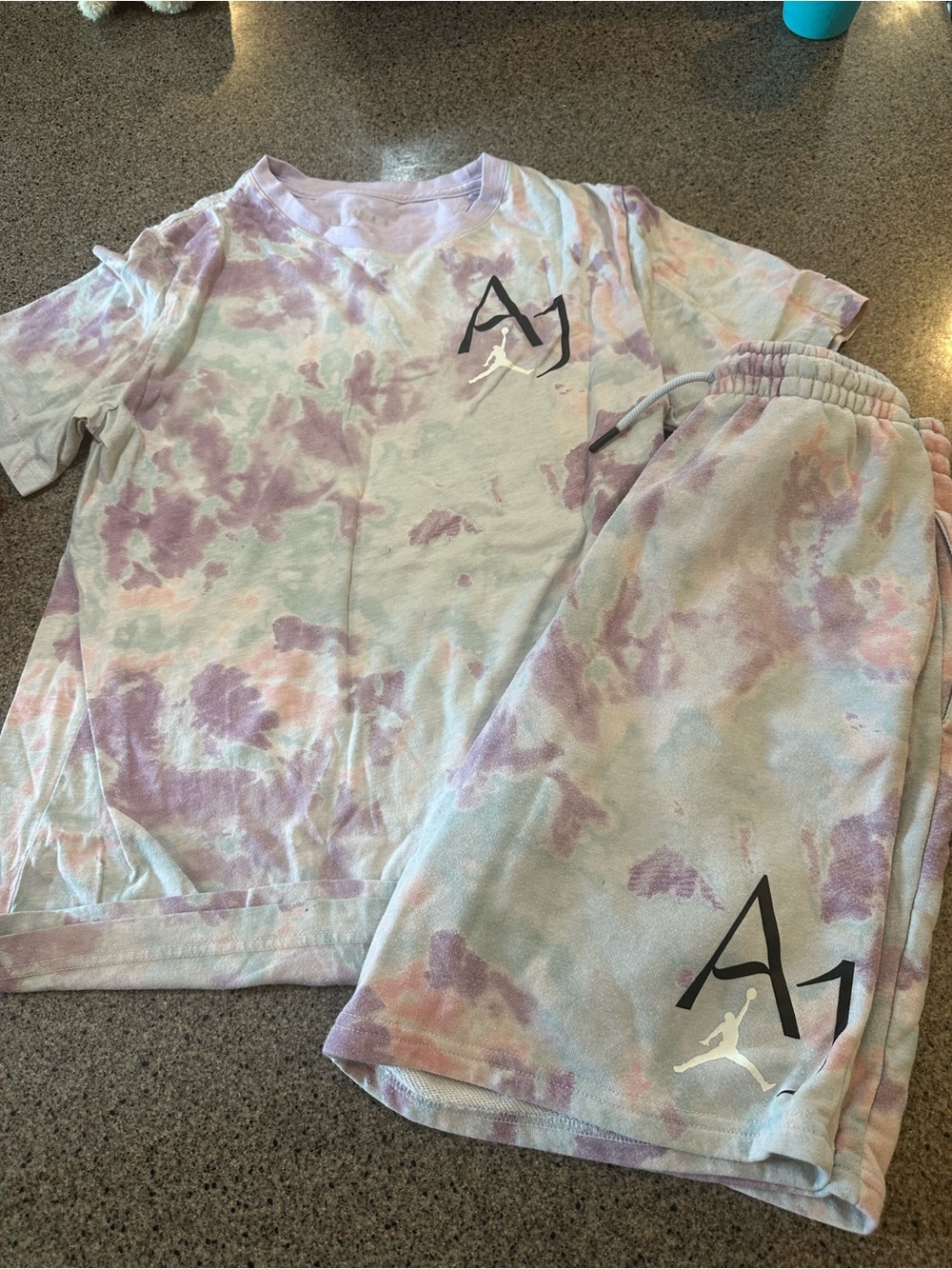Jordan Tie-Dye Lounge Set in Pink & Lavender